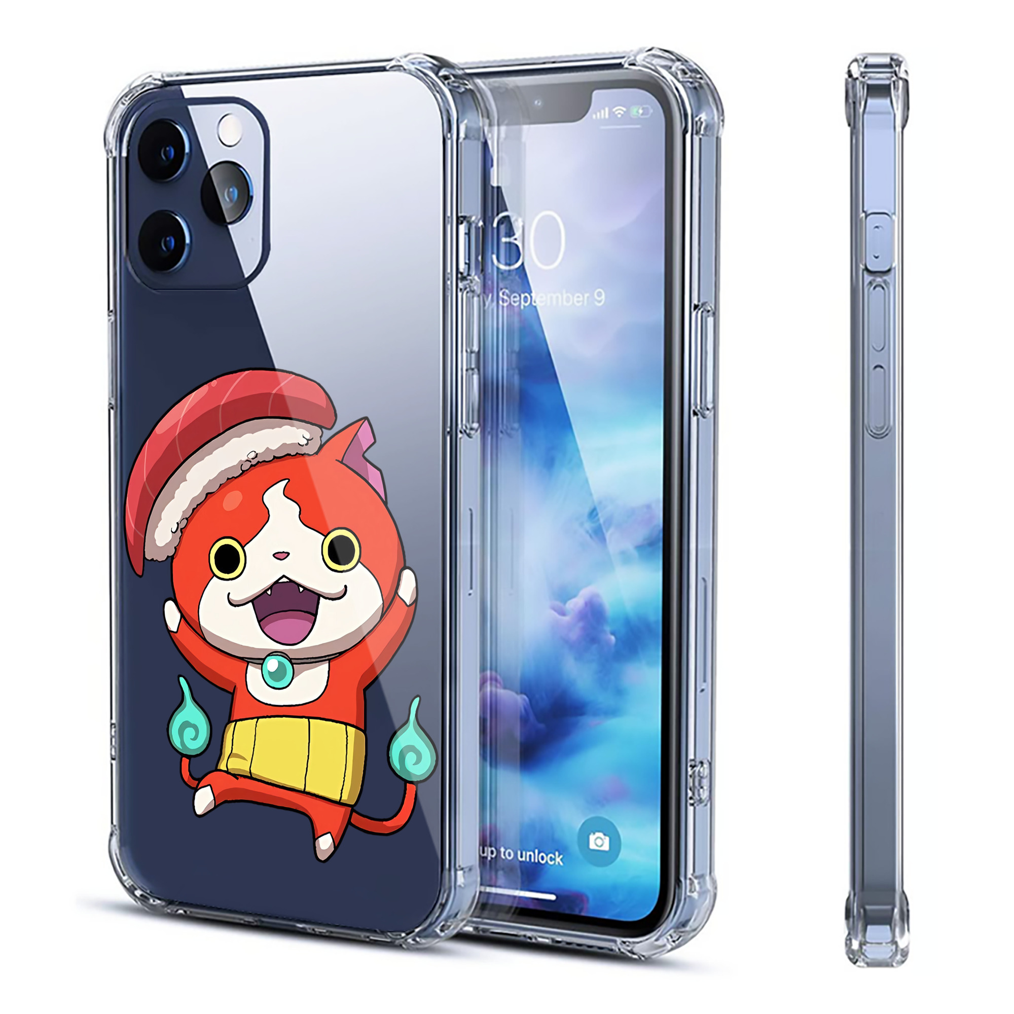 （画像用） 妖怪ウォッチ Yo-kai Watch 【iPhone 12シリーズ対応】透明スマホケース（クリアソフトケース）